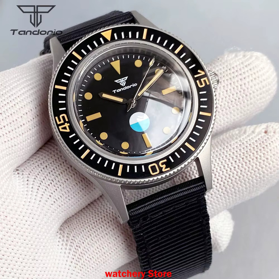 Tandorio Herrenuhr, Automatik, Edelstahl, Grün, Saphirglas, 20 ATM - Bild 2