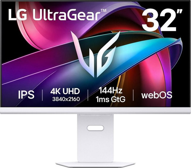 LG UltraGear 32G810SA-W Gaming Monitor, 32 Zoll IPS Display, 4K UHD Auflösung, 144Hz, 1ms, Weiß - Bild 1