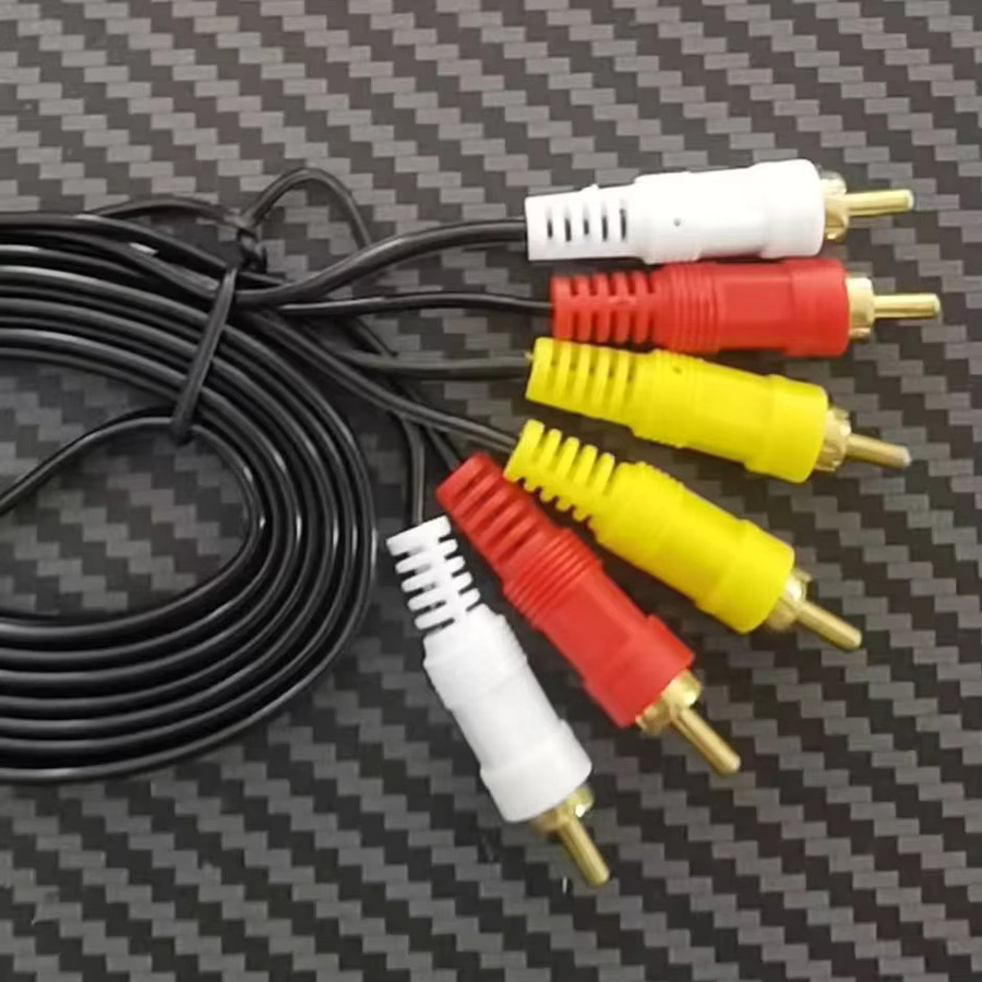 QXNY AV-Kabel 3 Cinch auf 3 Cinch Stecker auf Stecker, Mehrfarbig, Länge: 1,5 m - Bild 4