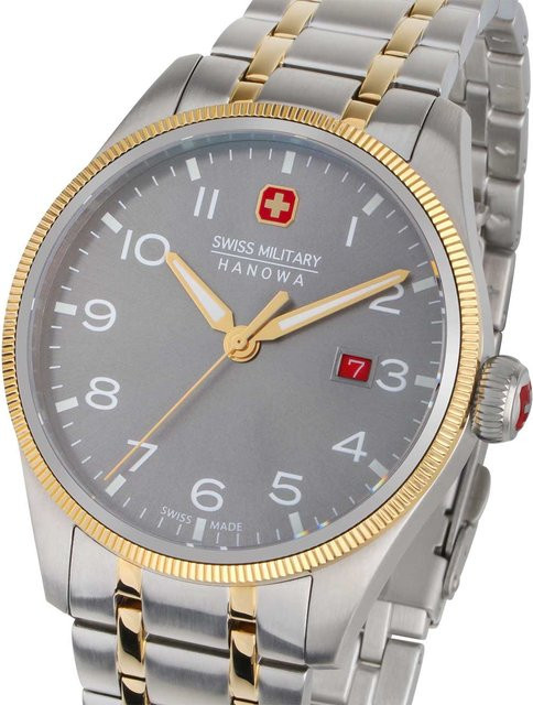 Swiss Military Hanowa Thunderbolt Herrenuhr, Quarz, Edelstahl, 43 mm - Bild 1