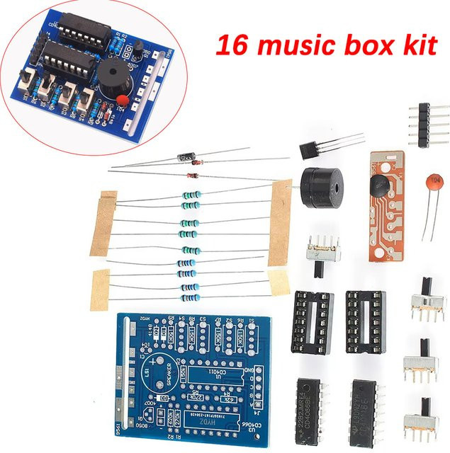 YTDMEN 16-Ton Elektronikmodul DIY Kit für Spieluhren und Soundboxen - Bild 1