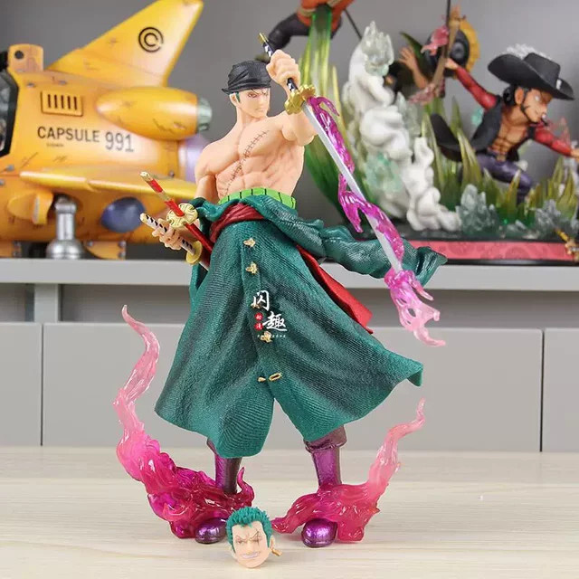 Bandai Anime Starry Zoro Actionfiguren, PVC-Statue, 24cm, Bunt / Mehrfarbig - Bild 1
