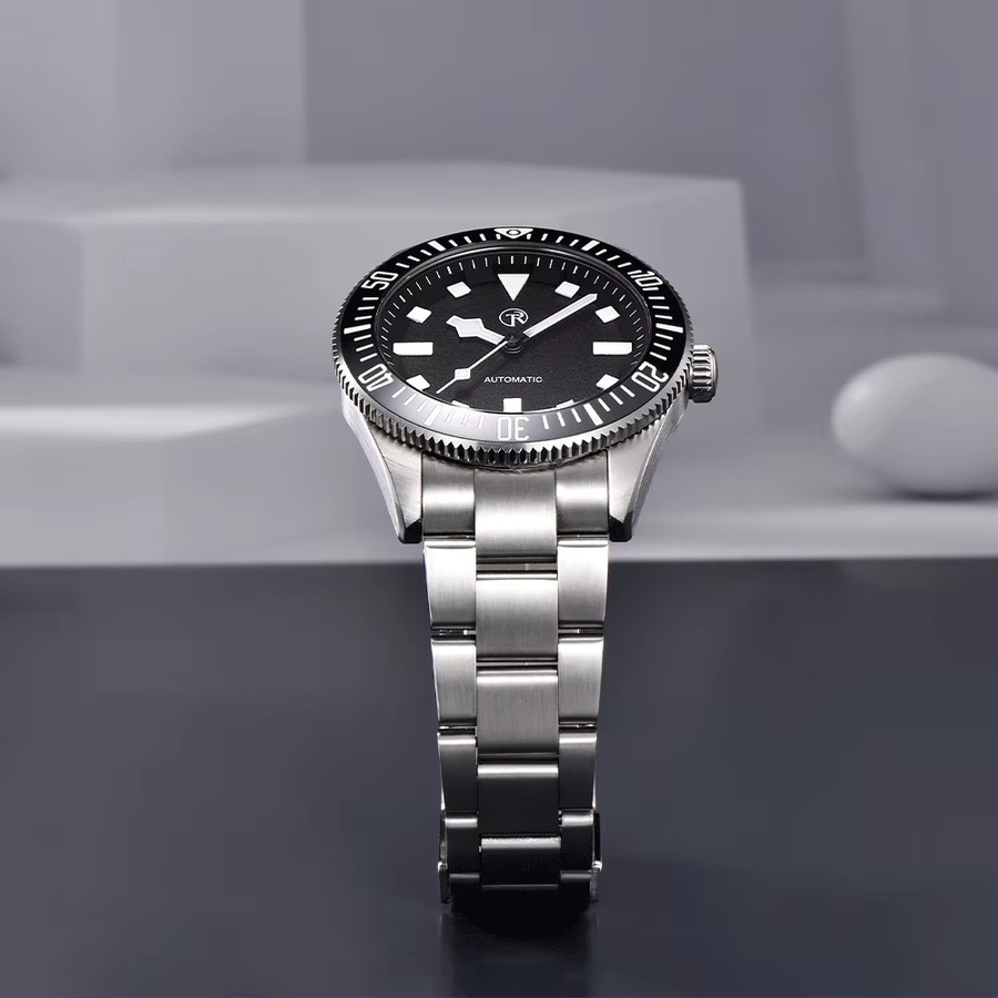 Rollstimi Armbanduhr Automatik, Edelstahl, Blau, Herren - Bild 2