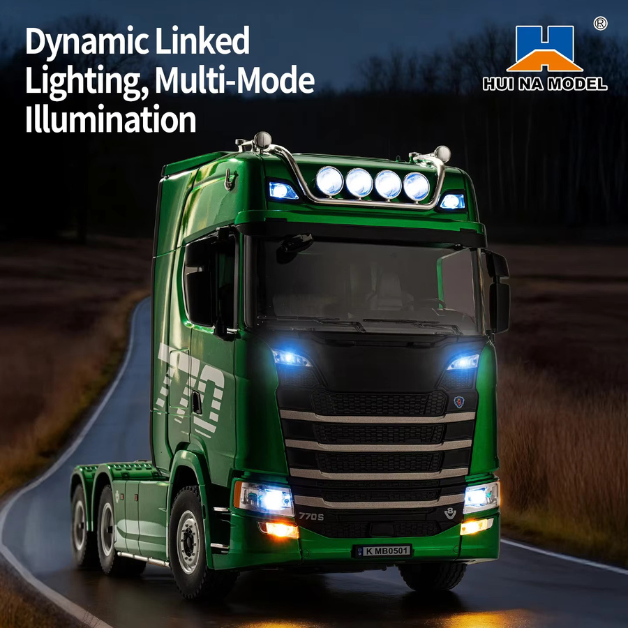 HUINA 1501 770S RC-Truck, 1:18, mit Licht und Sound, ferngesteuert - Bild 4