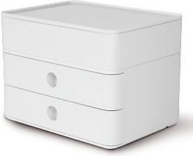HAN Allison Smart-Box Plus Schubladenbox mit 2 Schüben und Trennwänden, weiß, B/T/H: 19,5 x 19,0 x 19,0 cm - Bild 1