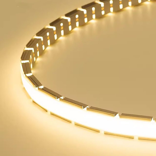 Khelse Biegbares LED Aluminium Profil in Silber mit Warmweißem COB Licht für Moderne Decken- und Wandgestaltung - Bild 1