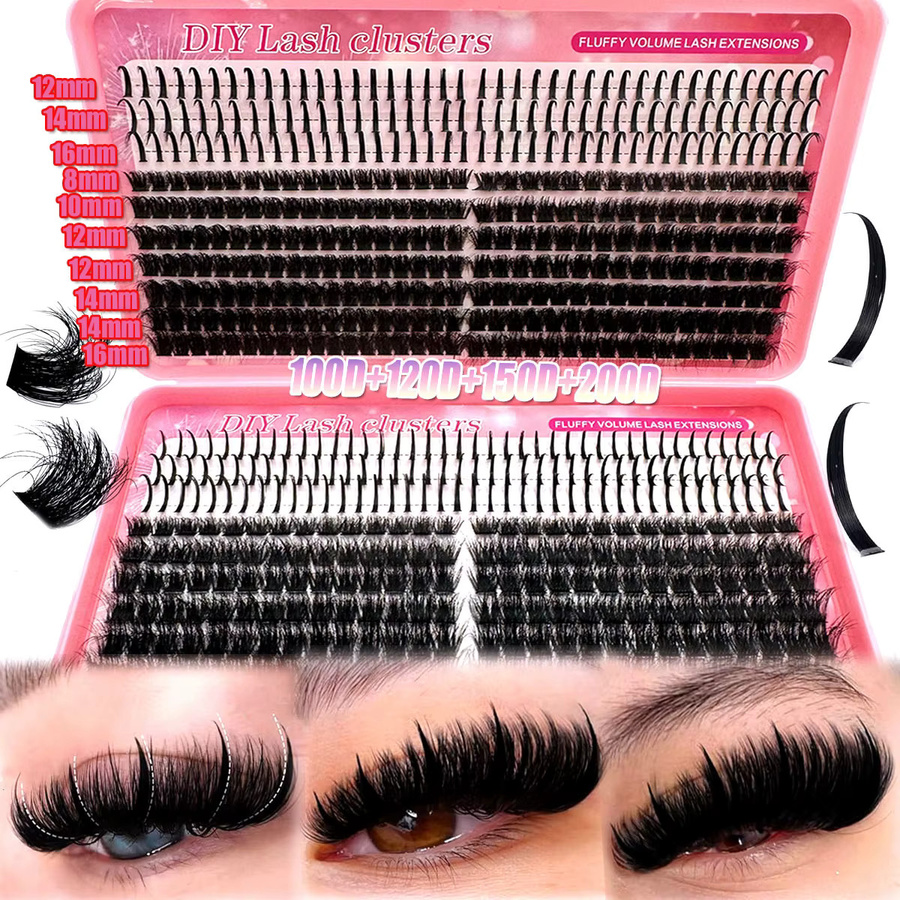 UMIRYAO Wimpernbüschel, Black, Unisex - Bild 2