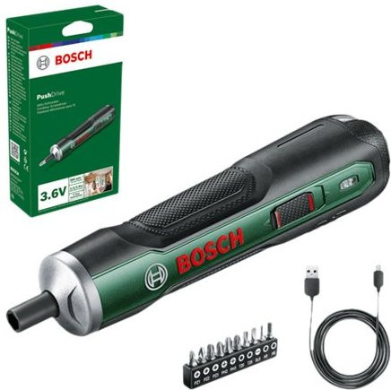 Bosch PushDrive Akku-Schrauber 3,6V in Grün mit Akku - Bild 2