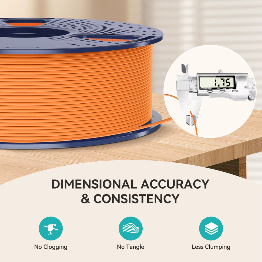 SUNLU PLA-Mattfilament Gelb, 2 Rollen à 1 kg, 1,75 mm für FDM-Drucker - Bild 3