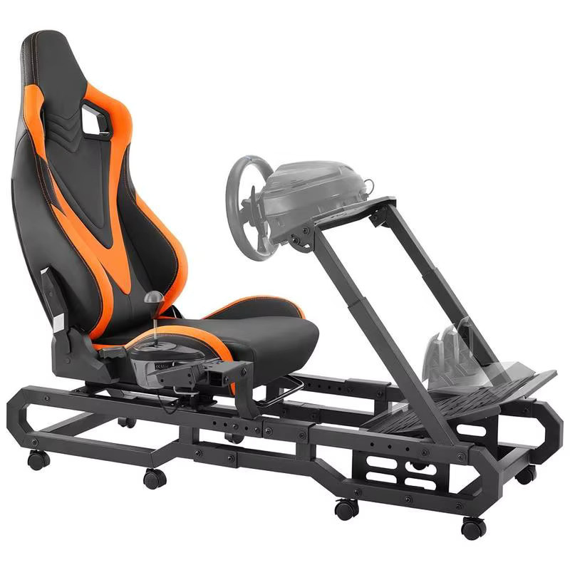 Robuste Rennlenkradhalterung aus Stahl für Fahrsimulatoren in Schwarz, kompatibel mit Logitech G923, G920, G29 und Thrustmaster T248P - Bild 7