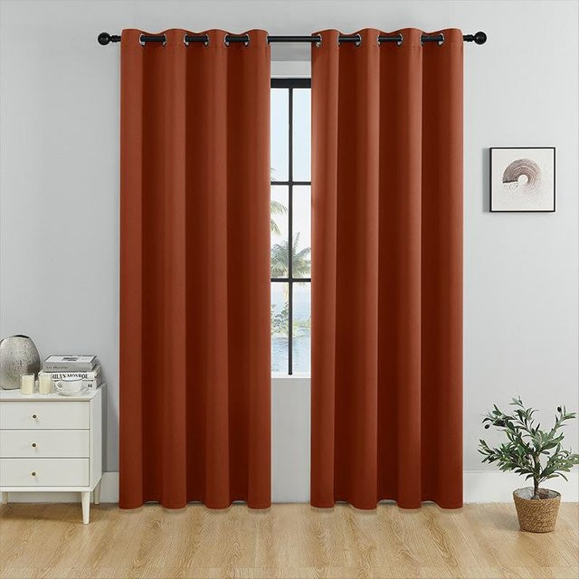 Verdunkelungsvorhänge von Travel together mit Sonnenschutz und Wärmeisolierung, Polyester, Braun, Breite: 140 cm, Höhe: 262 cm - Bild 1