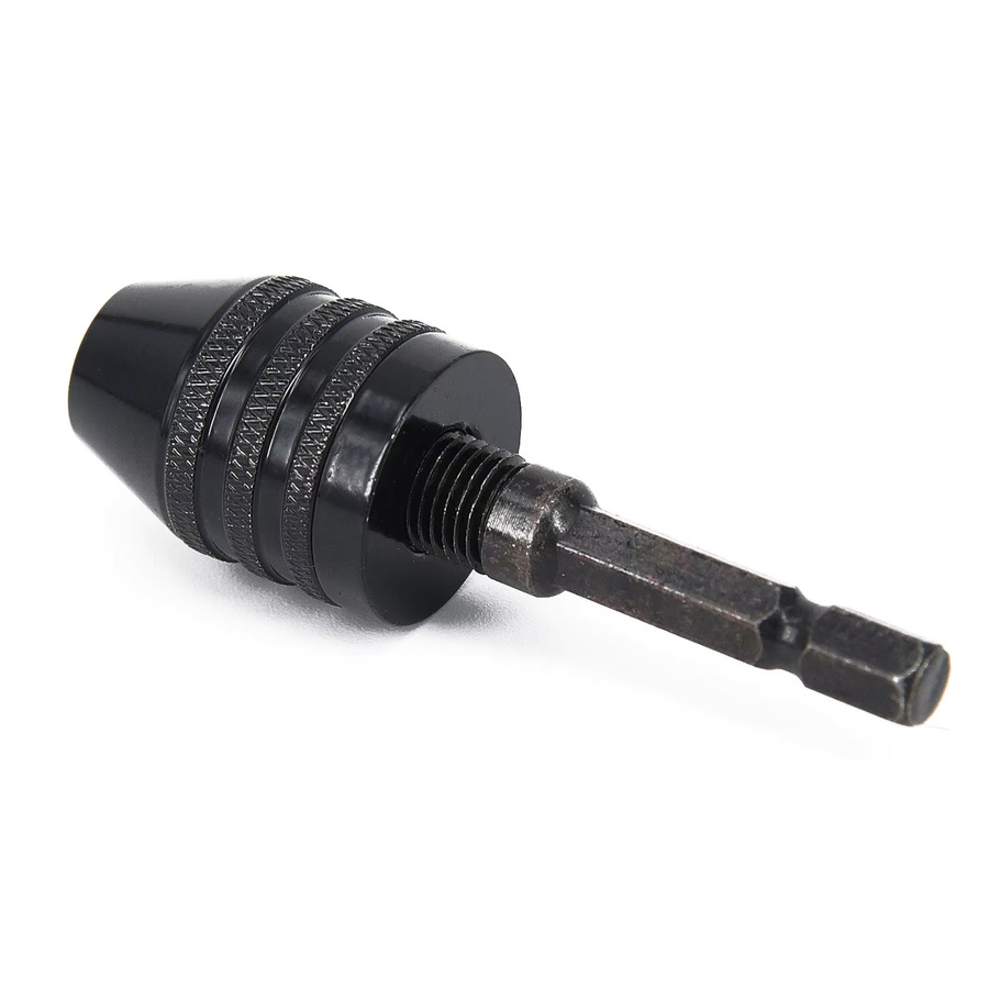 VIBRATITE Adapterbit Sechskant-Konverter aus Aluminiumlegierung Schwarz, Bohrfutter 0,3–6,5 mm, B/T/H: 71 x 22 mm - Bild 2