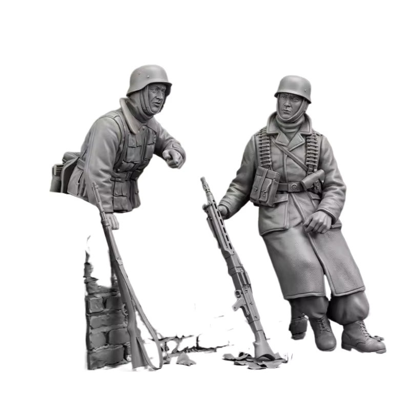 BAANFU Harzfiguren-Modellbausatz, Soldaten, Maßstab 1:35, 366 Teile - Bild 2