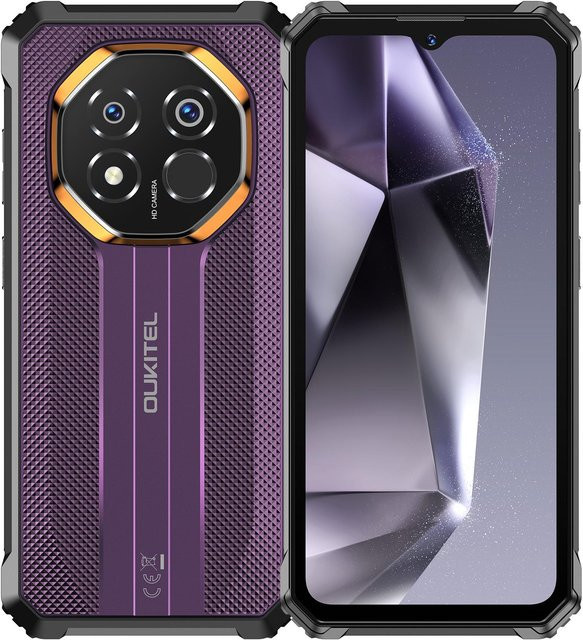 OUKITEL G7 Smartphone mit 256 GB Speicher, 24 GB RAM, 6,52 Zoll Display und 64 MP Kamera in Violett mit Android 16 - Bild 1