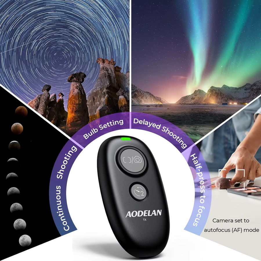 Panasonic Bluetooth Fernbedienung mit Auslöser für S1II, S5IIX, GH7, GH6, GH5II, GH4, GH3, G97, FZ1000II in Schwarz - Bild 4