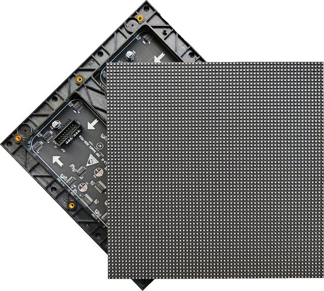 OEING P3 LED-Matrix-Panel RGB SMD2121 für den Innenbereich, Farbe: Schwarz, B/H: 192 x 192 mm, 64 x 64 Pixel - Bild 1