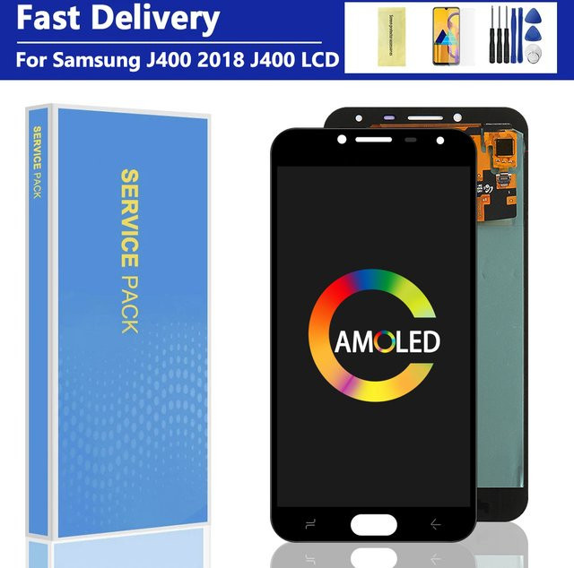 Samsung AMOLED Display mit Touchscreen Digitizer Montage Ersatz für J4 J400 J400F J400G/DS in Schwarz, 5,5 Zoll - Bild 1