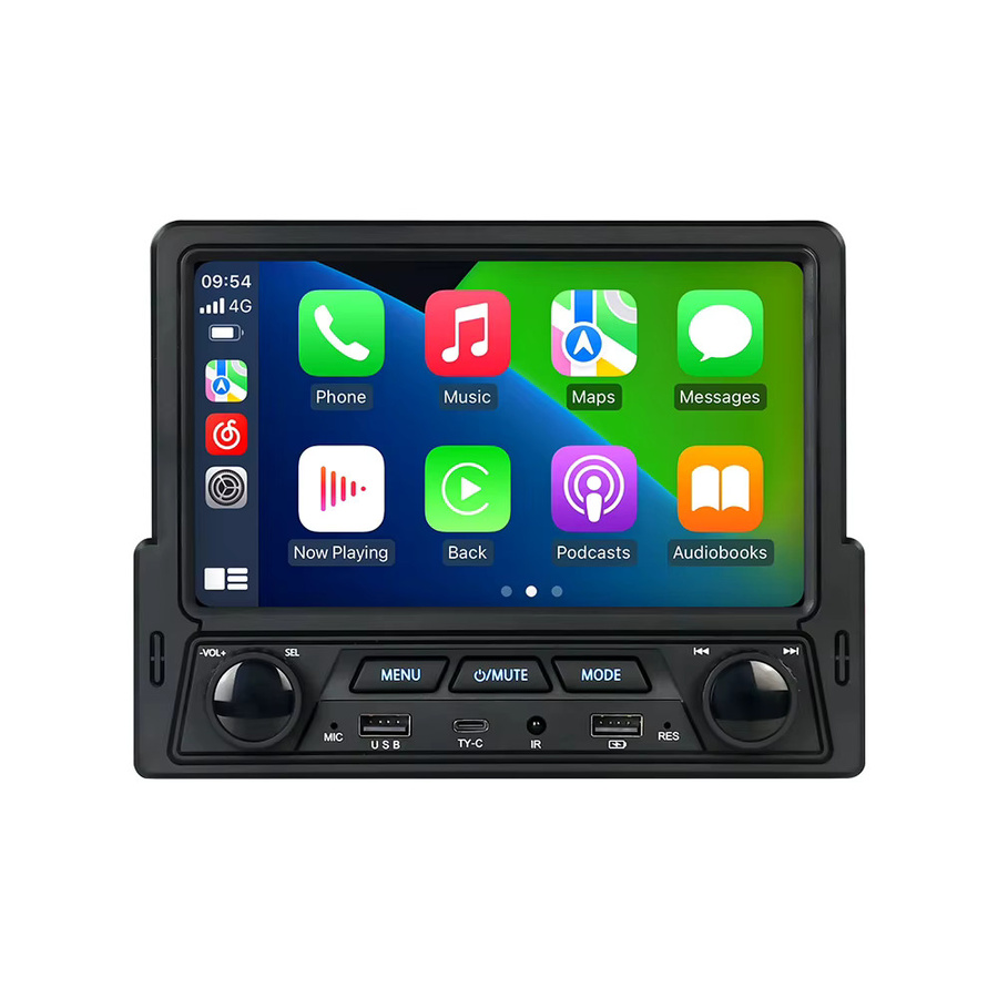 NaviFly 7-Zoll Autoradio mit Android Auto und Wired Carplay, Multimedia MP5-Player mit Touchscreen und FM Radio, Schwarz - Bild 5