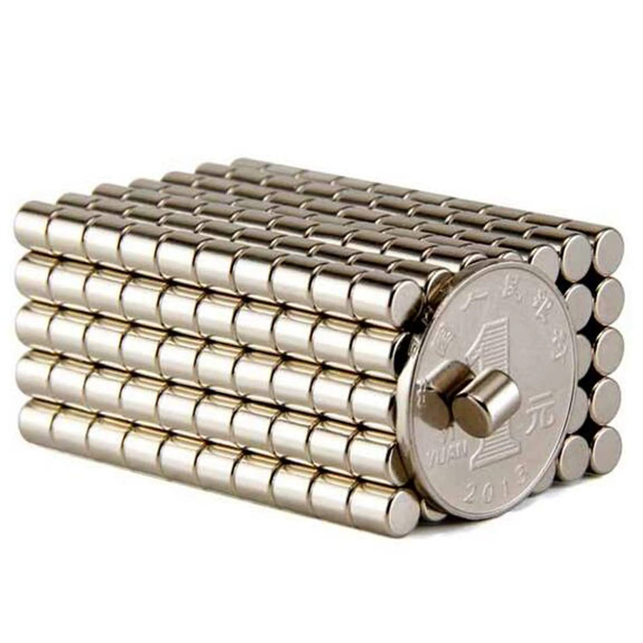 50 Stück runde Permanentmagnetscheiben in Silber, Durchmesser: 5 mm, Höhe: 5 mm - Bild 2