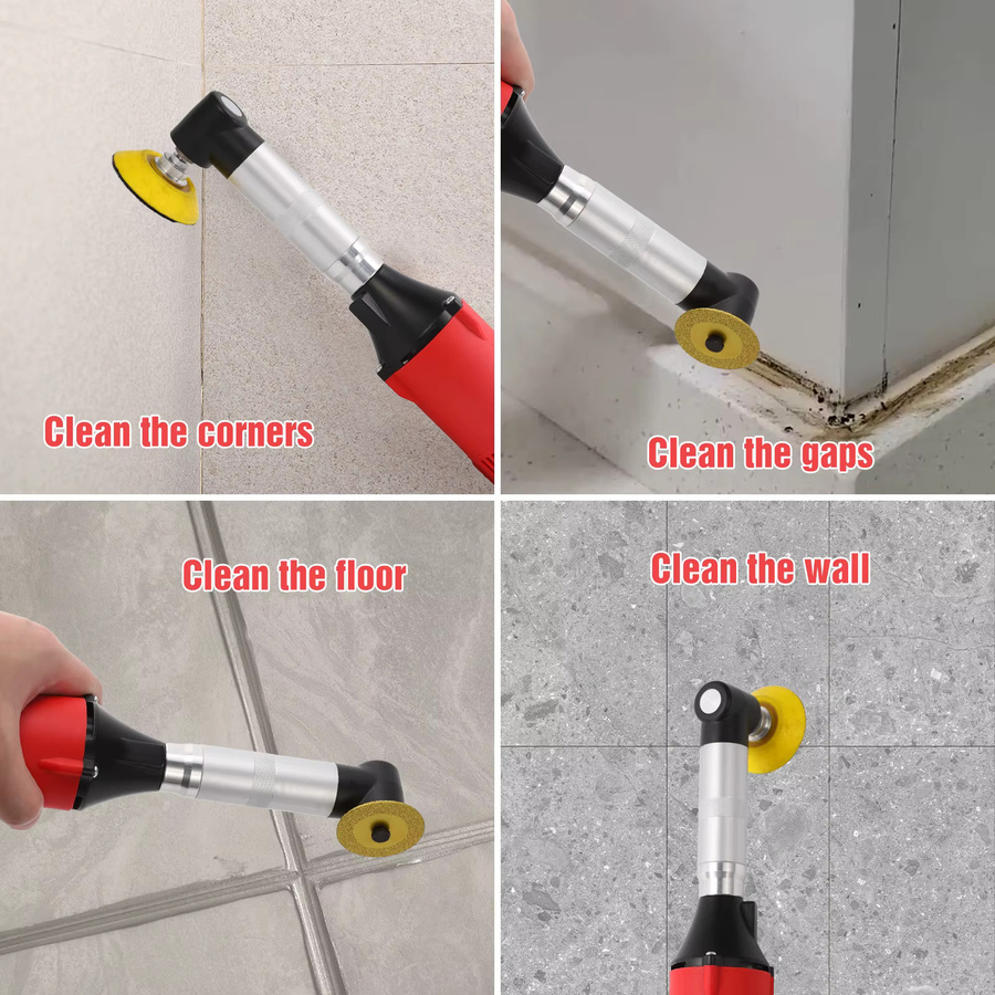 DWiusty Elektrischer gerader Schleifer für Keramikfliesen, 350 W, 6 variable Geschwindigkeiten, Rot - Bild 5