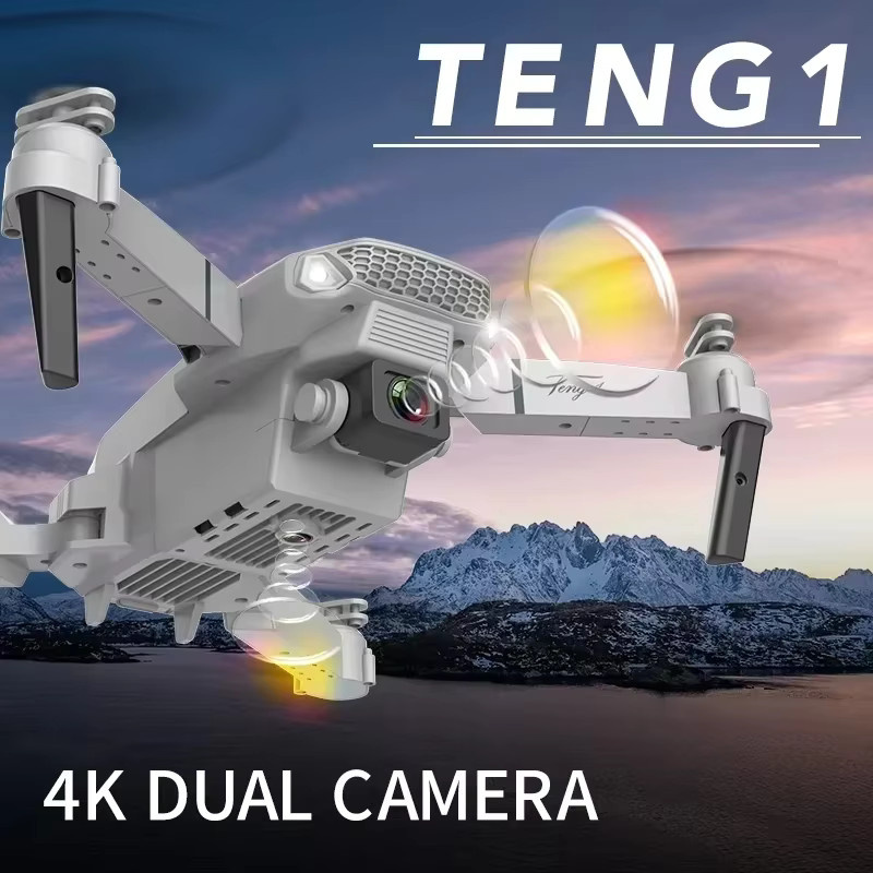 E88PRO Drohne mit 8K Dual Kamera und 5G WiFi für professionelle HD Luftaufnahmen in Schwarz - Bild 2
