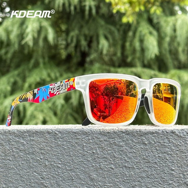 KDEAM KD332 Sonnenbrille, quadratisch, Vollrand, multicolor, Unisex - Bild 1