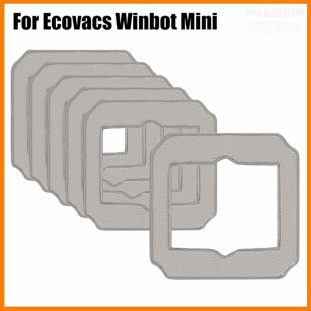 Ecovacs WINBOT MINI Ersatzset: Mopp-Pads und Mopp-Tücher in Grau - Bild 1