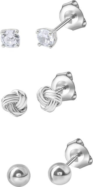 Celesta Ohrstecker Set, 925 Silber, Zirkonia, Unisex - Bild 1