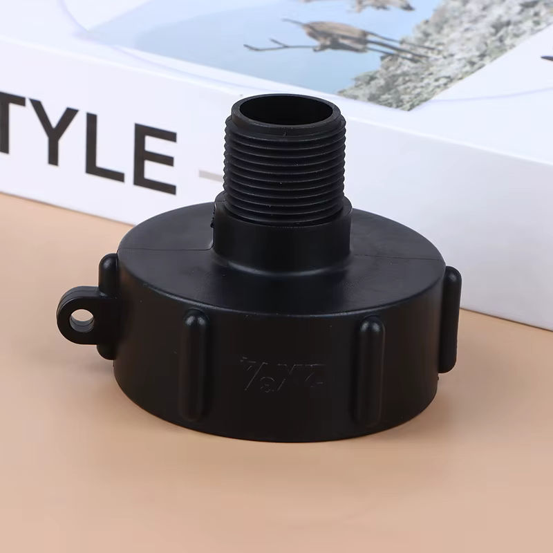 JETTING IBC Wassertank Reduzieradapter S60 Feingewinde auf 2 Zoll NPS und 3/4 Zoll Feingewinde, Schwarz - Bild 4