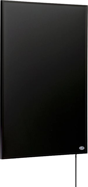 Könighaus Infrarotheizung Black Edition 300 W in Schwarz mit Kabelausgang Hoch Rechts - Bild 1