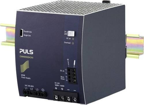 PULS QT40.242 Hutschienen-Netzteil DIN-Rail 40A 960W in Grün, Rot und Schwarz - Bild 1
