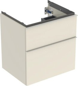 Geberit Waschtischunterschrank iCon in Beige, glänzend, B: 59,2 cm, T: 47,6 cm, H: 61,5 cm - Bild 1
