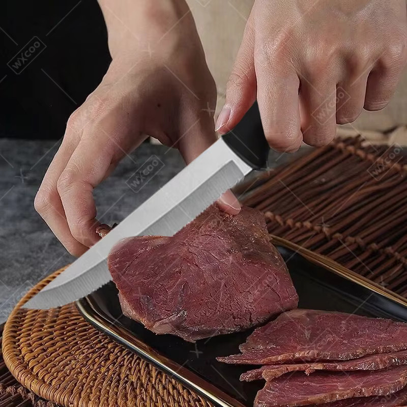 WXCOO Edelstahl-Steakmesser für Fleisch, Obst und Gemüse - Bild 2
