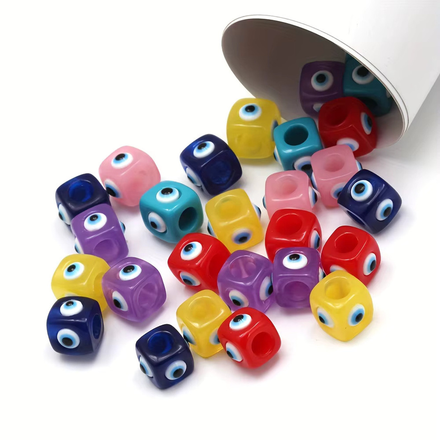 Lucky Eye Spacer Perlen, Harz, Bunt, Unisex - Bild 2