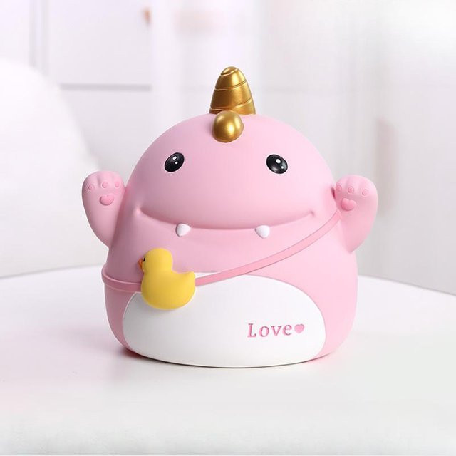 Sparschwein für Kinder von Yiran Furniture in Pink, Grau oder Gelb als Dekoration für das Kinderzimmer - Bild 1