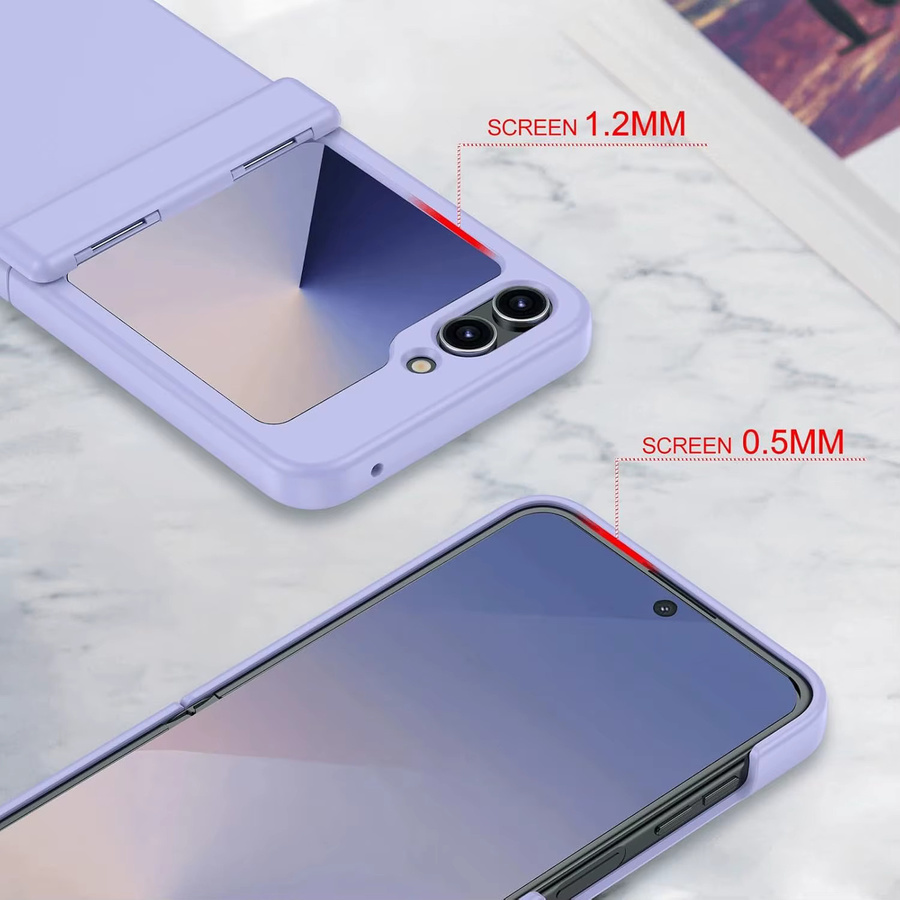 Stoßfeste 3 in 1 Scharnierschutz-Hülle für Samsung Galaxy Z Flip 7, 6, 5, 4 und 3 in Schwarz - Bild 3