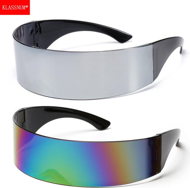 KLASSNUM Sonnenbrille, randlos, verspiegelt, Unisex - Bild 1