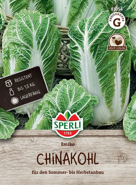 SPERLI Chinakohl-Samen Emiko F1 grün - Bild 1