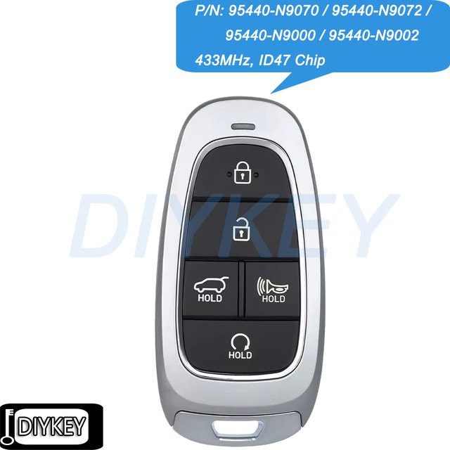 Smart Remote Autoschlüsselanhänger mit 5 Tasten für Hyundai Tucson 2022 2023 2024 P/N 95440-N9070 95440-N9072 95440-N9000 95440-N9002 - Bild 1