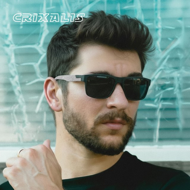 CRIXALIS Sonnenbrille, quadratisch, Vollrand, schwarz, Unisex, Kunststoff - Bild 1