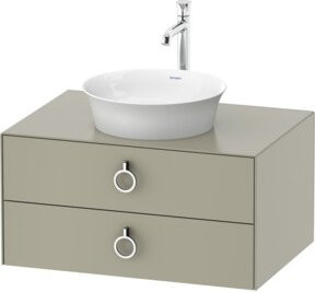Duravit Waschtischunterschrank ohne Aufsatz White Tulip, Farbe: Mattgrau, B/T/H: 80 x 40,8 x 55 cm - Bild 1