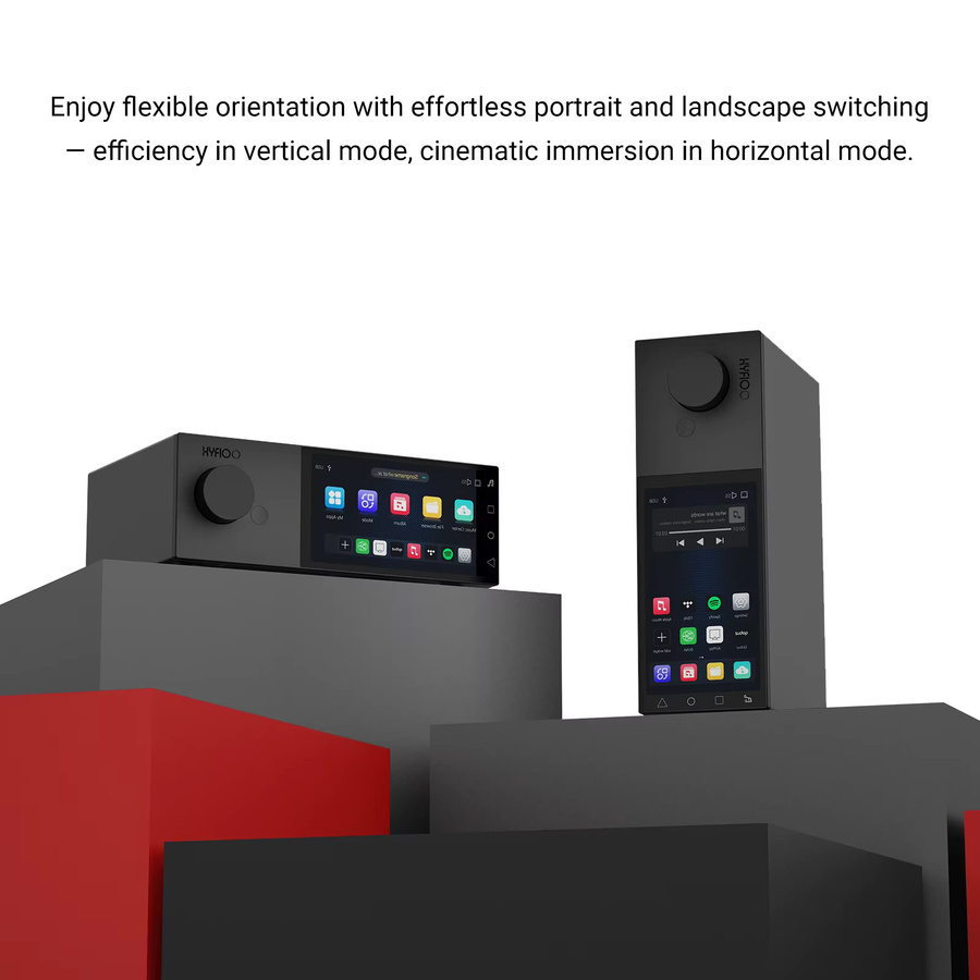 AIYIMA X HYFIOO DM100 Bluetooth 5.4 Musik-Streamer Media Wireless Audio Player mit 5,5 Zoll LCD Display in Schwarz, kompatibel mit AirPlay, NAS und Spotify - Bild 5