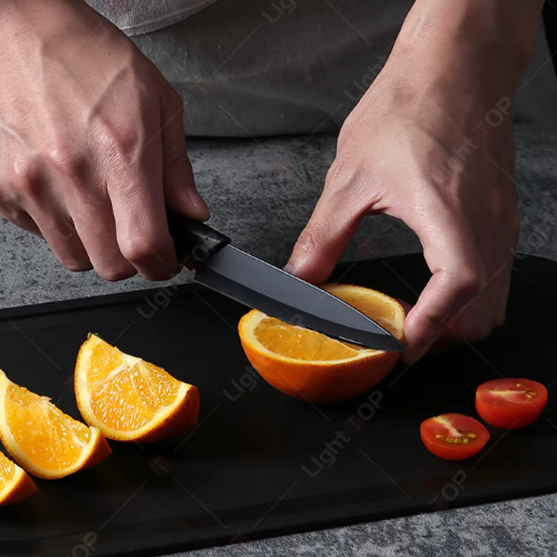 WXCOO Küchenmesser-Set aus Edelstahl in Schwarz für Obst und Gemüse - Bild 2