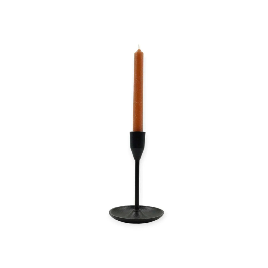 Lolaa Kerzenhalter Ron in Schwarz aus Metall im modernen Design, Höhe: 19 cm - Bild 1