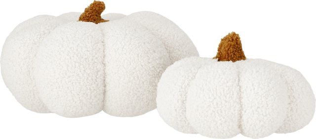 LIVARNO Dekokissen rund, 2 Stück, weiß, Durchmesser: 28 cm - Bild 1