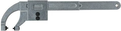 KS Tools Gelenk-Hakenschlüssel mit Zapfen aus Chrom Vanadium, Silber, Schlüsselweite 10-50mm - Bild 1