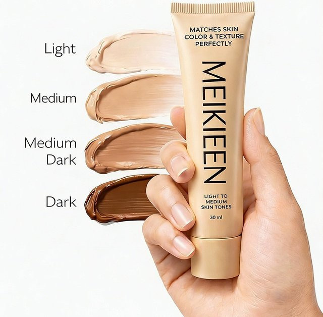 MEIKIEEN Foundation, Hautfarben, 30 ml - Bild 1