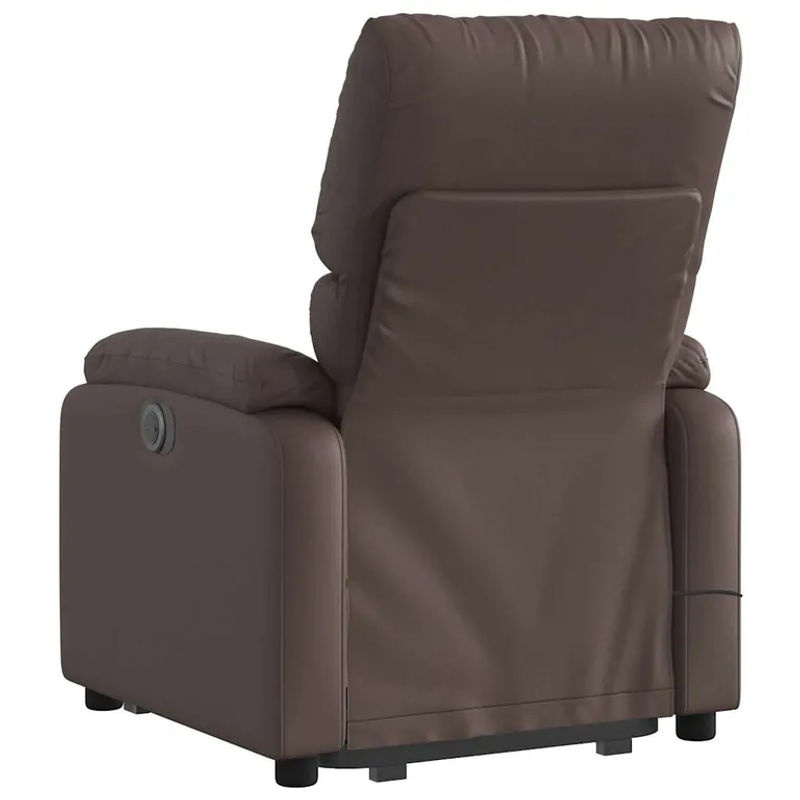 Vidaxl Elektrischer Relaxsessel mit Massagefunktion in Braun aus Kunstleder - Bild 6