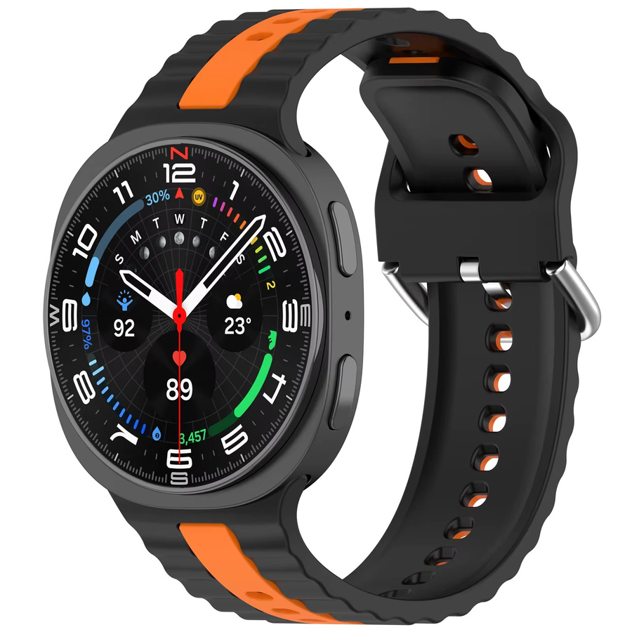 Samsung Uhrenarmband Silikon, Schwarz, Galaxy Watch 8 Classic, Unisex - Bild 2