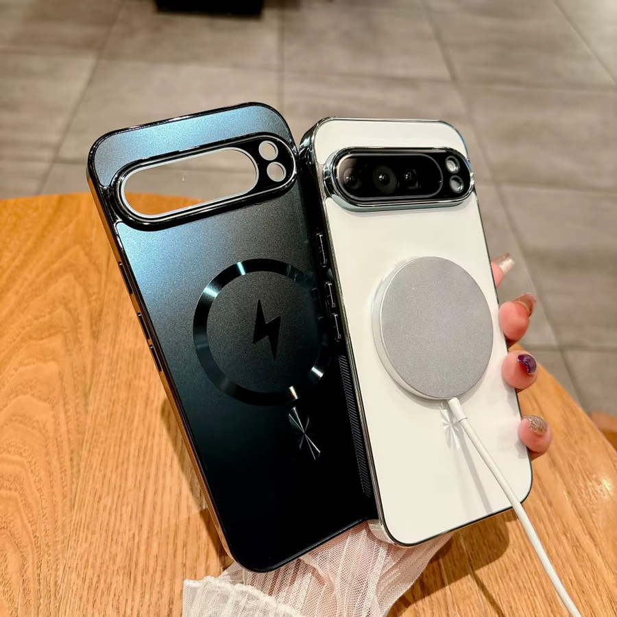Matte AG Magnetische Handyhülle für Google Pixel 10 Pro XL 9A 8A 7A 6A mit MagSafe Wireless Charging und Kameraschutz in Weiß - Bild 4